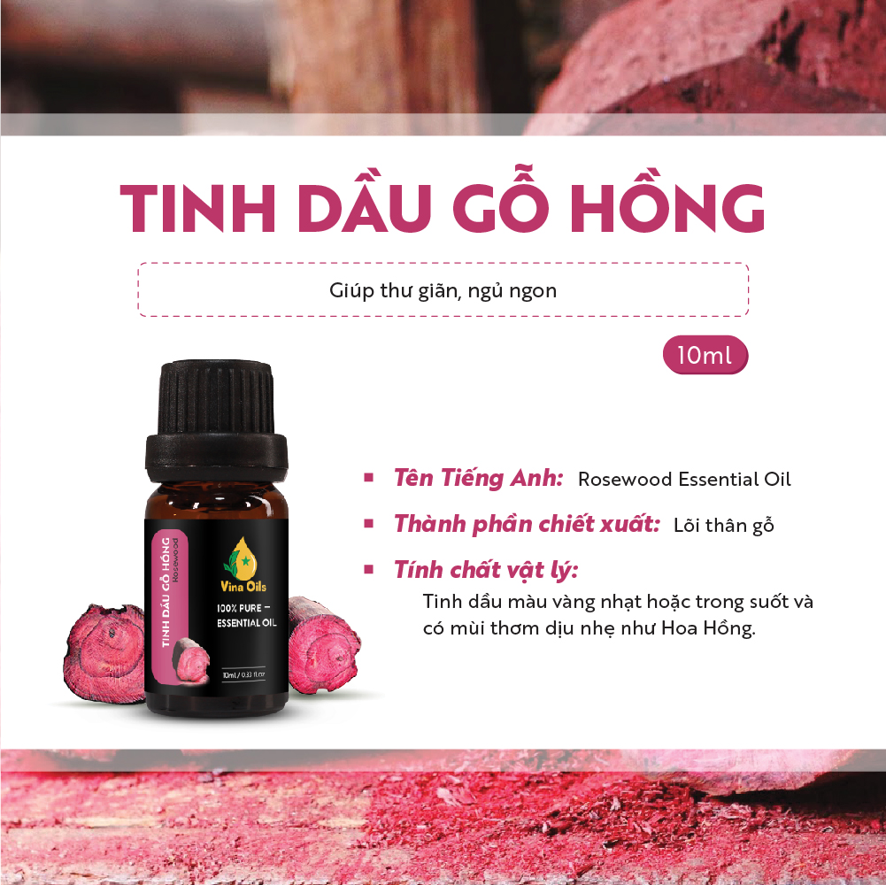 Tinh dầu Gỗ Hồng 10ML (1 thùng)